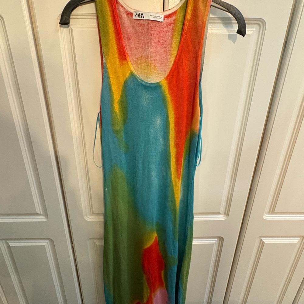 Zara Colorful Sleeveless Maxi Dress